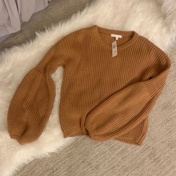 American Eagle Outfitters Sweaters - AE Don’t Ask Why Burnt OrangeBalloonSleeve Sweater